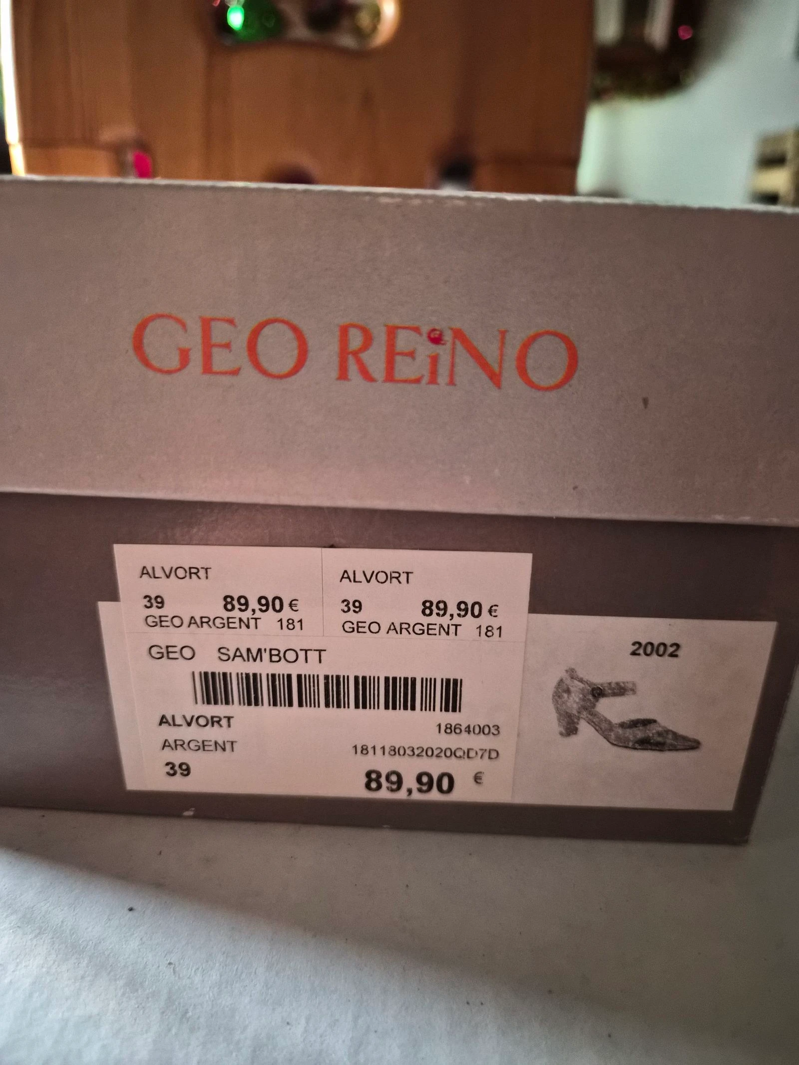 Zapatos plateados de tacón Geo Reino talla 39 – photo 8
